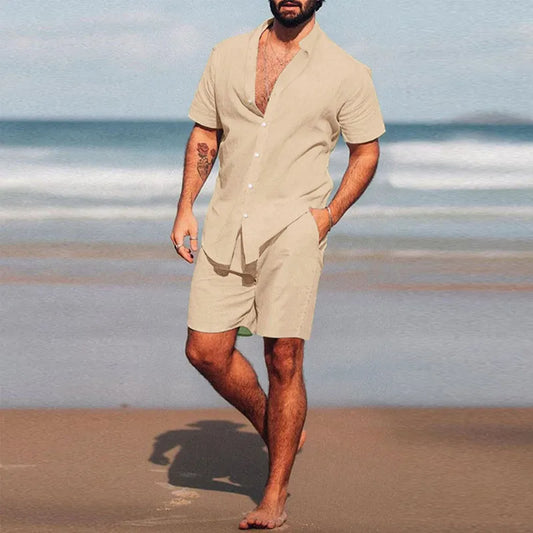 Men's Hawaiian Set (Shirt and Shorts)